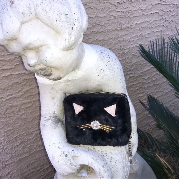 Kate Spade kitty Faux Fur Wallet - Picture 4 of 8